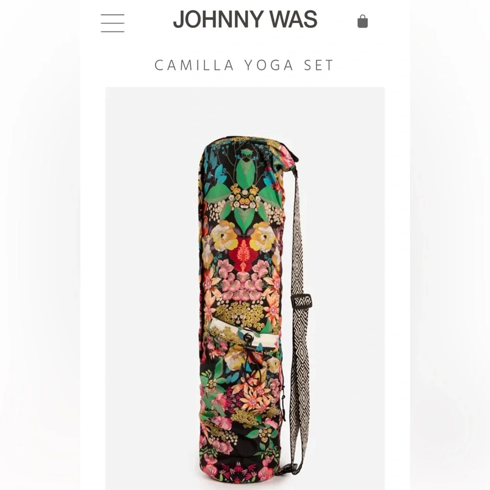 Johnny Was Yoga Mat & Carrying Bag. - Picture 4 of 4